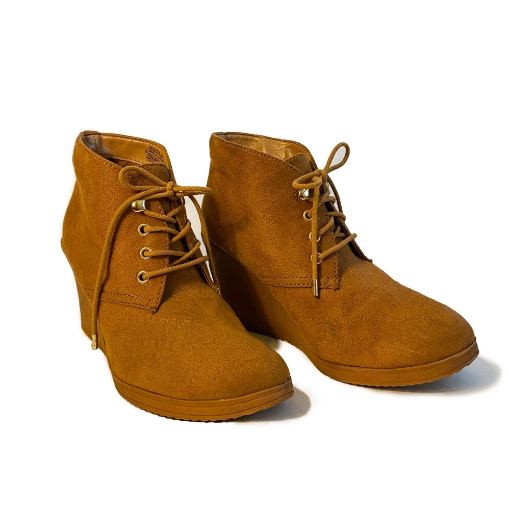 Mossimo Brown Velvet Booties